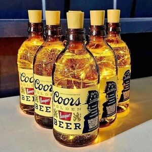Coors Banquet Beer Bottles with Internal Lights